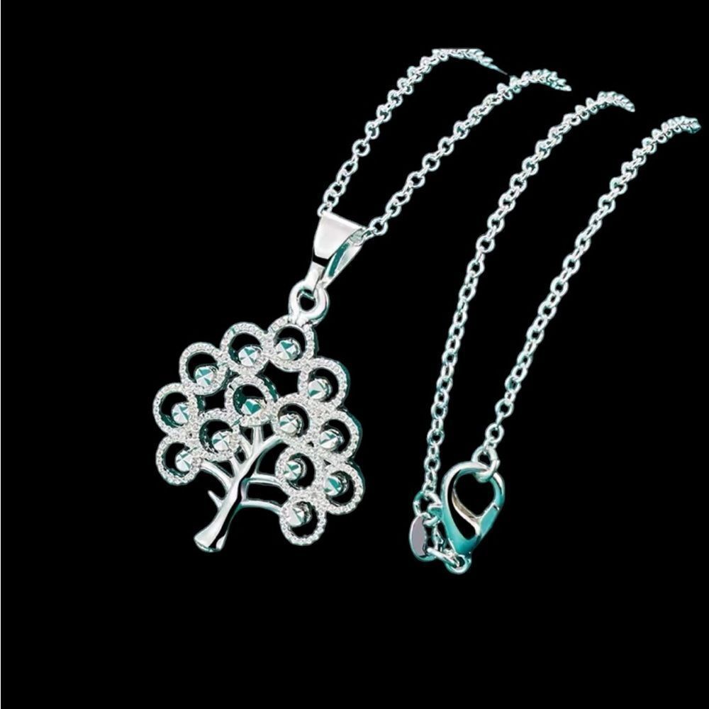 TREE PENDANT NECKLACE 925SS